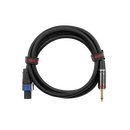 Câble haut-parleur Gator GCWH-SPK-06-1TL Headliner Series, connecteur jack 6,35 mm (1/4") vers verrouillage par rotation - 1,8 m (6 pi)