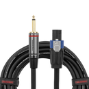 Câble haut-parleur Gator GCWH-SPK-10-1TL Headliner Series, connecteur jack 6,35 mm (1/4") vers verrouillage par rotation - 3 m (10 pi)