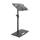 Gravity GR-GLTST02B Universal Laptop Stand with Adjustable Holding Pins and Steel Base (Black)