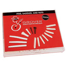 Chevilles de chevalet Grover GR3330 en plastique (noires) - 12 pièces