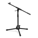 Pied de microphone court Gravity TMS 4232 B Touring Series avec base pliable sur trépied