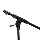 Pied de microphone court Gravity TMS 4232 B Touring Series avec base pliable sur trépied