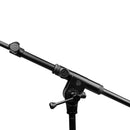 Pied de microphone court Gravity TMS 4232 B Touring Series avec base pliable sur trépied