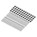 Lot de 48 attaches de câble et supports d'attaches de câble Gator GV-RDCTP-48 Vertex