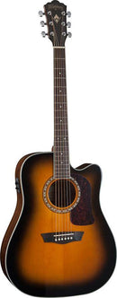 Washburn HD10SCETB-O Heritage Series Acoustic Electric Guitar (Tobacco Burst)