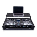 Flight case Headliner HL10027 Pitch Black pour System One avec plateforme pour ordinateur portable et roulettes