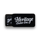 Médiators de guitare vintage en celluloïd Heritage Guitars HER-PICKS-12-MED Medium (noir, lot de 12)