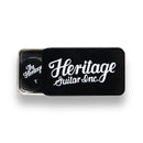Heritage Guitars HER-PICKS-12-THN Médiators de guitare vintage en celluloïd fin (Noir) - Lot de 12