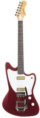 Harmony SILHOUETTE-BIGSBY-B Silhouette Electric Guitar With Case/Bigsby (Burgundy)