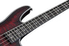 Schecter HELLRAISER EXTREME-4 Electric Bass Guitar (Crimson Red Burst Satin)