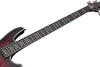 Schecter HELLRAISER EXTREME-5 5-String Electric Bass Guitar (Crimson Red Burst Satin)