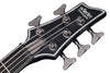 Schecter HELLRAISER EXTREME-5 5-String Electric Bass Guitar (See-Thru Black Satin)