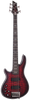 Basse électrique 5 cordes pour gaucher Schecter HELLRAISER EXTREME-5 (Crimson Red Burst Satin)