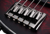 Basse électrique 5 cordes pour gaucher Schecter HELLRAISER EXTREME-5 (Crimson Red Burst Satin)