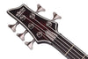 Basse électrique 5 cordes pour gaucher Schecter HELLRAISER EXTREME-5 (Crimson Red Burst Satin)
