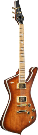 Guitare électrique Ibanez IC420MFMCML Iceman (Caramel Burst Low Gloss)
