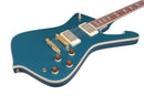 Ibanez IC420ABM Iceman Guitare électrique (Bleu antique métallisé)