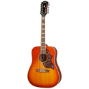 Epiphone IGMTHB12CHNH Inspiré de la guitare électrique acoustique 12 cordes Gibson Hummingbird (Cherry Burst)