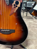 Ovation CEB44-1N Celebrity Elite Exotic® Basse électro-acoustique à 4 cordes (Cognac Burst/Naturel) (DEMO)