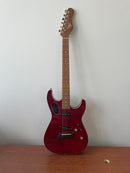 Michael Kelly MK60HTRMRC HYBRID 60 PORT GUITARE ÉLECTRIQUE ÉLECTRIQUE (rouge transparent) (démo)