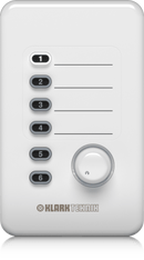 Klark Teknik CP8000 Remote Control for Volume and Source Selection (White)