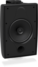 Tannoy DVS 6T Coaxial Surface-Mount Loudspeaker with Transformer for Installation Applications (Pair, Black) - 6"
