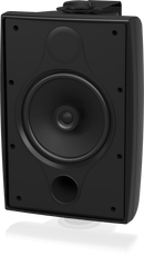 Tannoy DVS 6T Coaxial Surface-Mount Loudspeaker with Transformer for Installation Applications (Pair, Black) - 6"