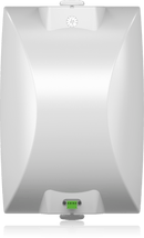 Tannoy DVS 8T Coaxial Surface-Mount Loudspeaker with Transformer for Installation Applications (Pair, White) - 8"