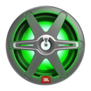 JBL CLUB MARINE 250W Marine Audio Subwoofer With RGB Lighting (White And Gray Grills) - 10"