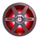 JBL CLUB MARINE 250W Marine Audio Subwoofer With RGB Lighting (White And Gray Grills) - 10"