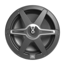 JBL CLUB MARINE 400W Marine Audio Subwoofer With RGB Lighting (White And Gray Grills) - 12"