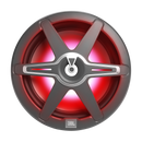 JBL CLUB MARINE 400W Marine Audio Subwoofer With RGB Lighting (White And Gray Grills) - 12"