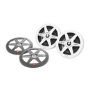 JBL CLUB MARINE 150W Two-Way Marine Audio Multi-Element Speaker (White And Gray Grills) - 8"