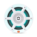 JBL STADIUM MARINE M8030 Premium Convertible 3-Way Marine Speaker With RGB Lighting (White) - 8"