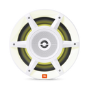 JBL STADIUM MARINE M8030 Premium Convertible 3-Way Marine Speaker With RGB Lighting (White) - 8"