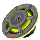 JBL STADIUM MARINE 82M Premium Convertible 3-Way Marine Speaker With RGB Lighting (Gray) - 8"