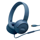 JBL TUNE 520C USB-C Wired On-Ear Headphones (Blue)