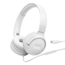 JBL TUNE 520C USB-C Wired On-Ear Headphones (White)