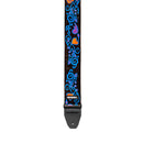 Sangle de guitare Dunlop JH24 Jimi Hendrix (Sangle bleue Monterey Blacklight)