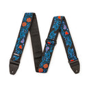 Sangle de guitare Dunlop JH24 Jimi Hendrix (Sangle bleue Monterey Blacklight)