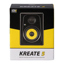 KRK KREATE 5 Active Two-Way Studio Reference Monitor (Black, Single) - 5"
