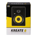 KRK KREATE 8 Active Two-Way Studio Reference Monitor (Black, Single) - 8"