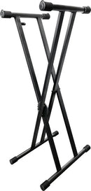 Profile KDS450DEP Double X-Frame Pull Tab Style Keyboard Stand