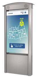 Peerless-AV KOP55XHB-SA Kiosque Smart City avec écran 55" et haut-parleurs (argent)