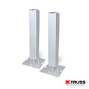 ProX KT-SQ328TOTEMTCX2 3,28 Totem en treillis carré léger L'ensemble complet comprend une plaque supérieure et une plaque de base