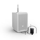LD Systems ANNY® 8 BPH B4.7 W Portable Battery-Powered Bluetooth PA Loudspeaker (Pure White) - 8"
