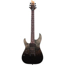 Guitare électrique pour gaucher Schecter C-1 STANDARD (Black Fade Burst Burl)