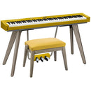 Casio Privia PX-S7000 88-Key Digital Piano with Stand & Pedals (Harmonious Mustard) + Casio BG-50HM Piano Bench for PX-S7000 (Honey Mustard) (BUNDLE)