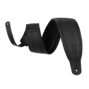 Levy M26PD-BLK-MAT Amped Leather Series Guitar Strap (Matte Black)