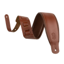 Sangle de guitare Levy M26PD-WAL-BRN Amped Leather Series (marron noyer)